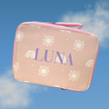 Pink Rainbows And Suns Lunch Bag | Back to School Lunch Bag | Pink Girls Lunch Bag |  | Add any name