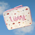 Lady Bird Pattern Lunch Bag | Back to School Lunch Bag | Pink Girls Lunch Bag |  | Add any name