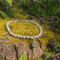 Elegant White & Silver Sparkle Beaded Necklace