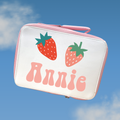 Strawberry Lunch Bag | Back to School Lunch Bag | Pink Girls Lunch Bag | Add any name