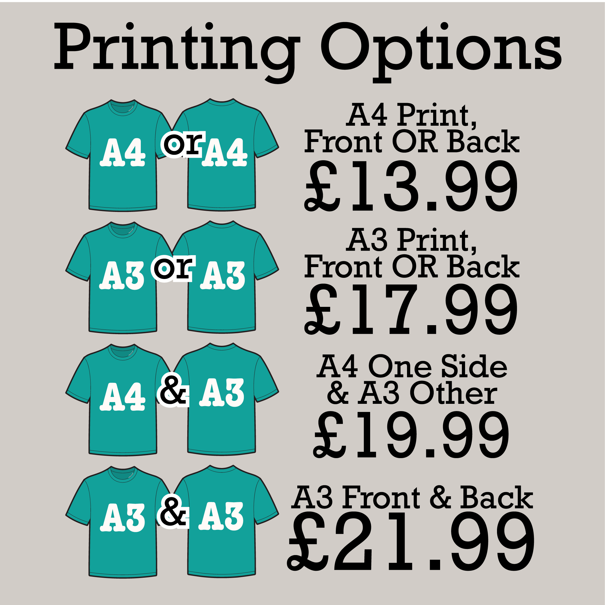 Custom Design T-Shirts | Add your design, image or text | Perfect for making your idea come to life | Businesses | Workwear | Graphic Tees | Custom Printed & Personalisable