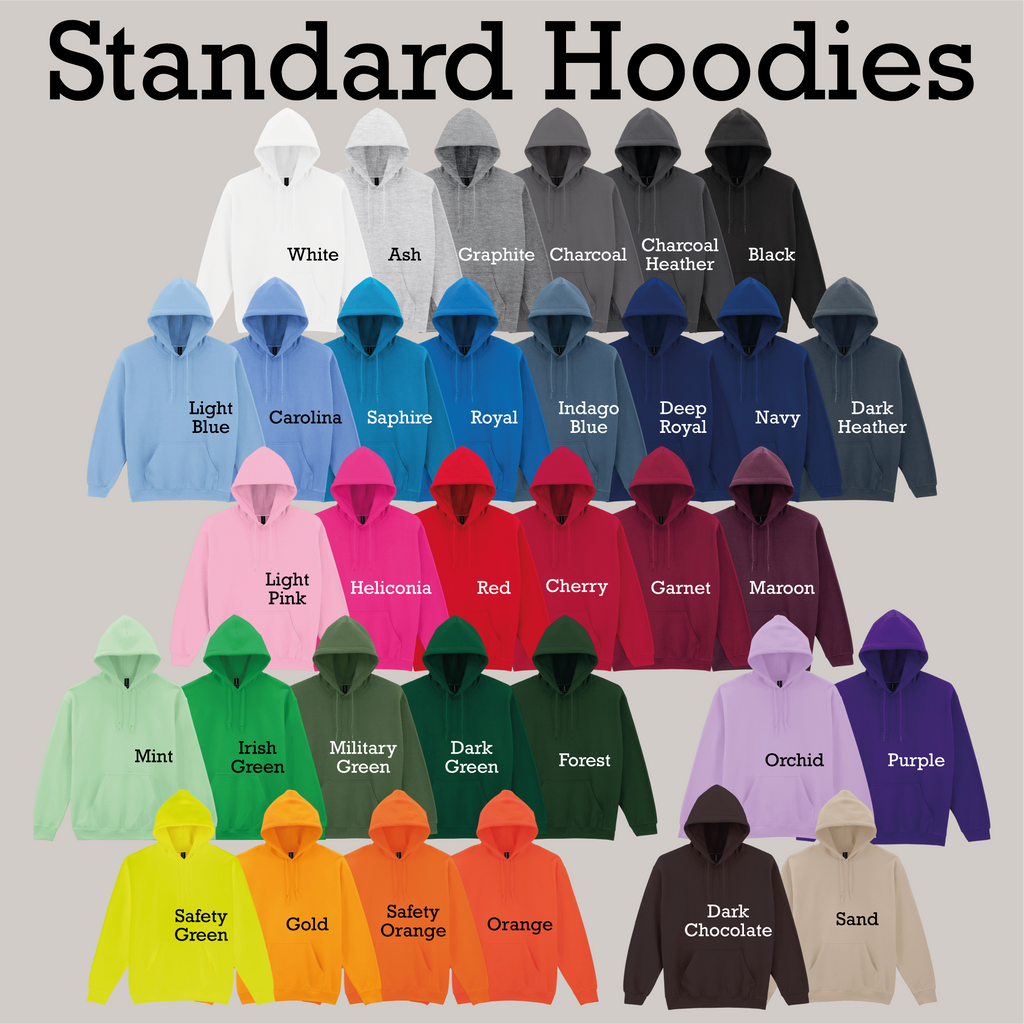 Standard Hoodies | Custom Design Hoodies | Add your design, image or text | Perfect for making your idea come to life | Businesses | Workwear | Graphic Hoodie | Custom Printed & Personaliseable