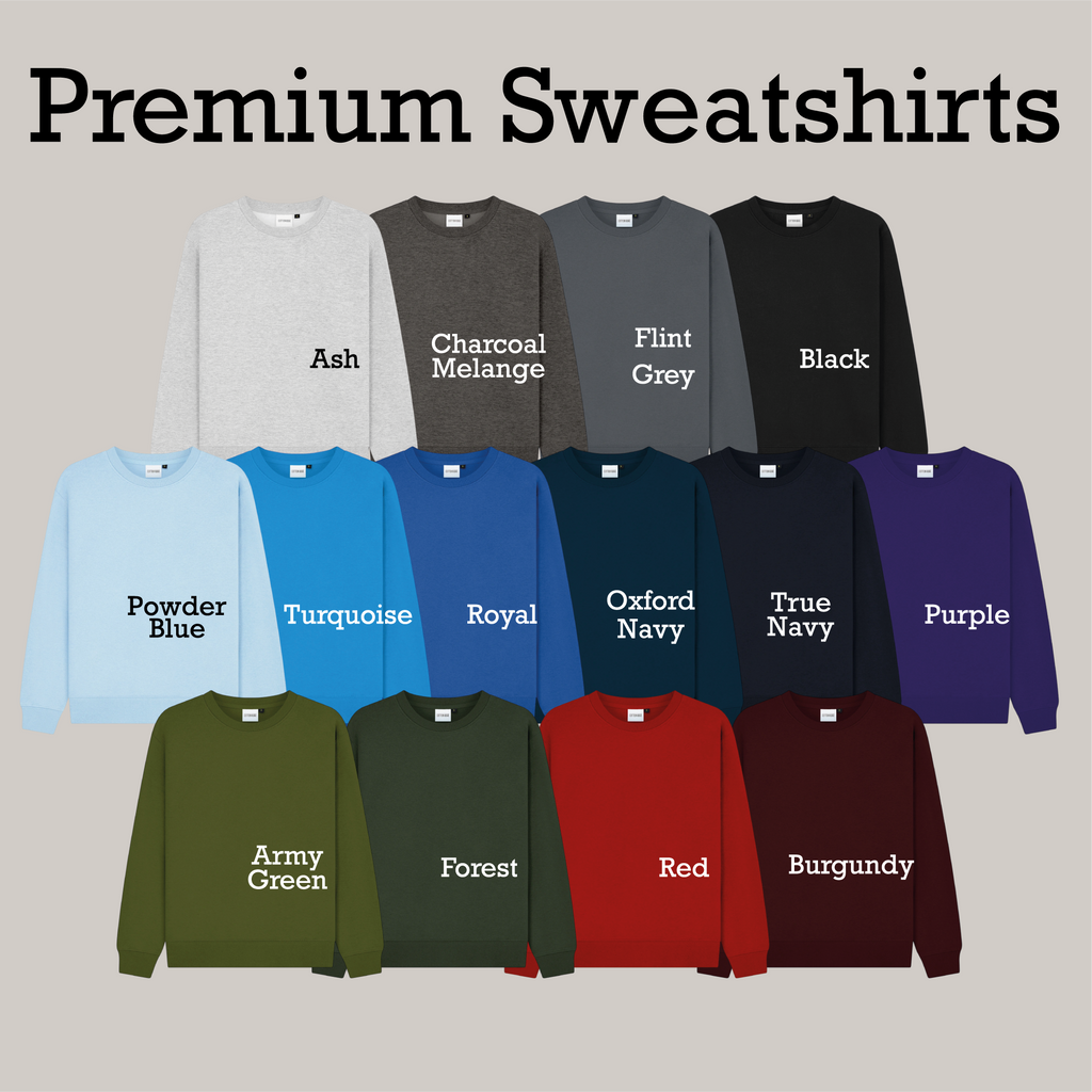 Premium Sweatshirt | Custom sweatshirt | Add your design, image or text | Perfect for making your idea come to life | Businesses | Workwear | Graphic Sweatshirt | Custom Printed & Personalisable