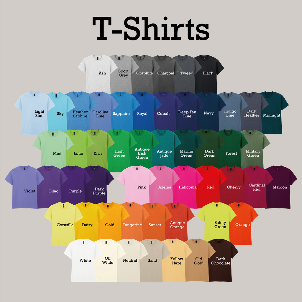 Custom Design T-Shirts | Add your design, image or text | Perfect for making your idea come to life | Businesses | Workwear | Graphic Tees | Custom Printed & Personalisable
