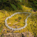 Handmade Clear Crackle Glass Necklace
