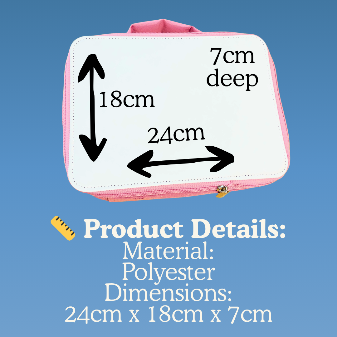 Axolotl Lunch Bag | Back to School Lunch Bag | Pink Girls Lunch Bag |  | Add any name