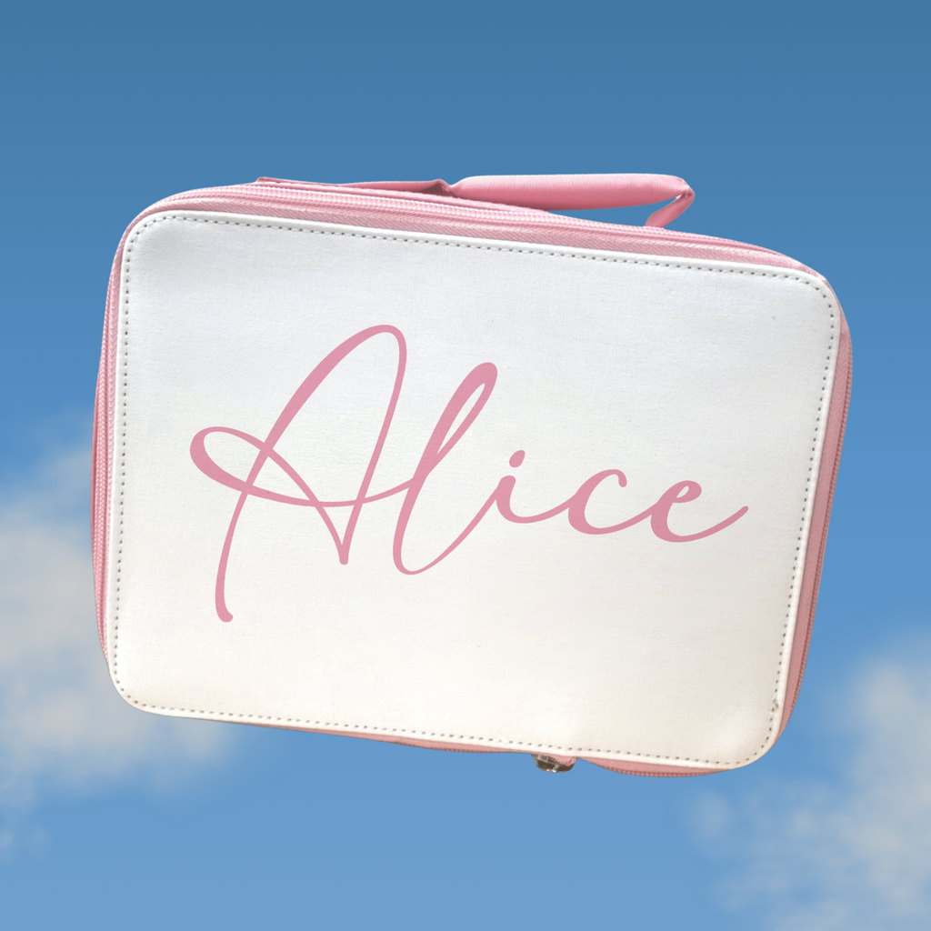 Name Lunch Bag | Back to School Lunch Bag | Pink Girls Lunch Bag |  | Add any name