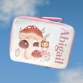 Mushroom Fairy Lunch Bag | Back to School Lunch Bag | Pink Girls Lunch Bag |  | Add any name