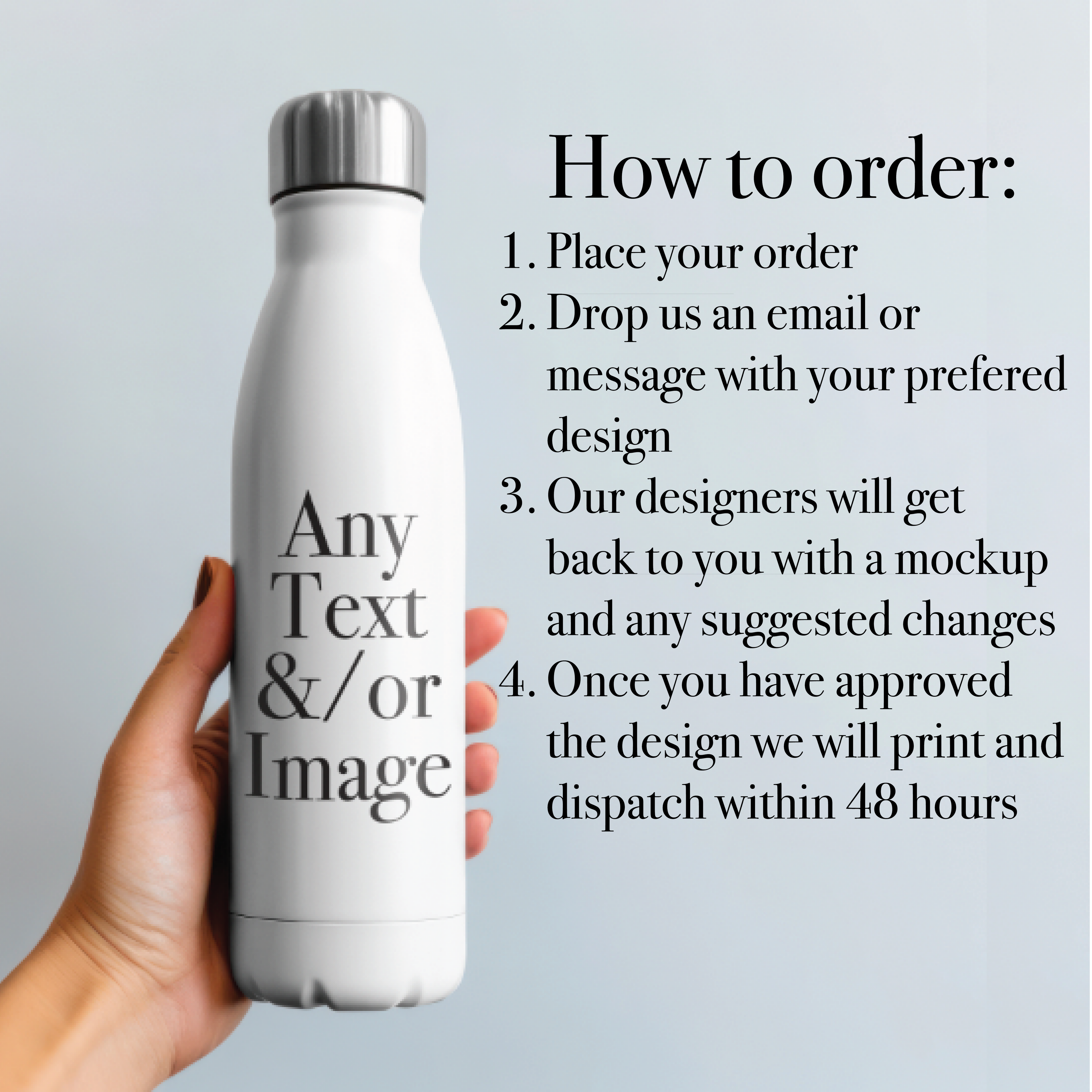 Fully Personalisable Waterbottle | Bowling Bottle | Personaliseable
